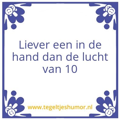 Tegeltje: Eigewijs