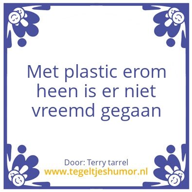 Tegeltje: Terry tarrel