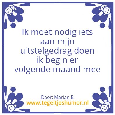 Tegeltje: Marian Borg