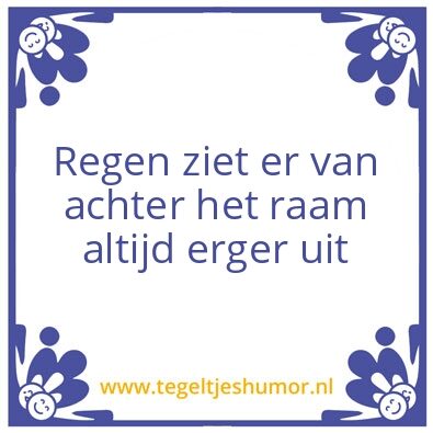 Tegeltje: a