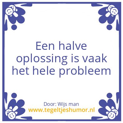 Tegeltje: werk