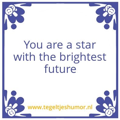 Tegeltje: Brightness