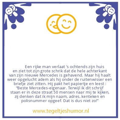 Tegeltje: Rijke man
