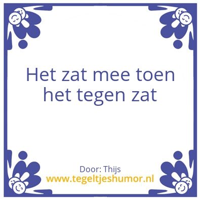 Tegeltje: Tegel van Thijs
