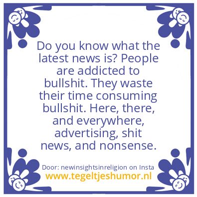 Tegeltje: Let’s Talk Shit Now :
