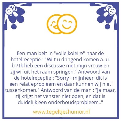 Tegeltje: Relatieprobleem