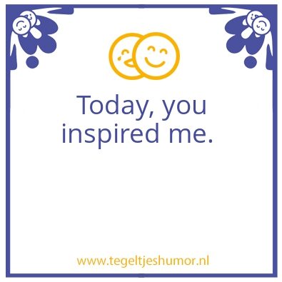Tegeltje: Today