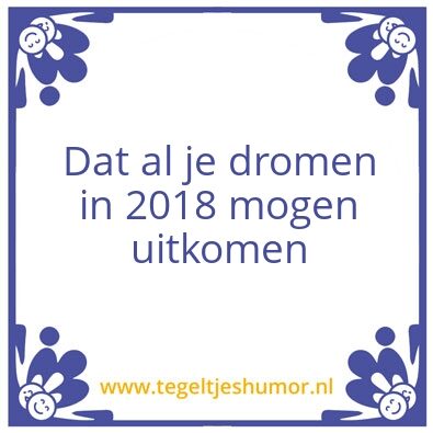 Tegeltje: 2018