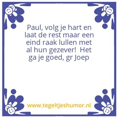 Tegeltje: Paula