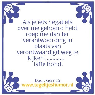 Tegeltje: Ik ben Gerrit