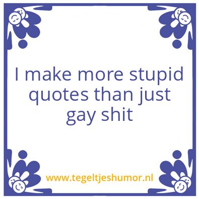 Tegeltje: …