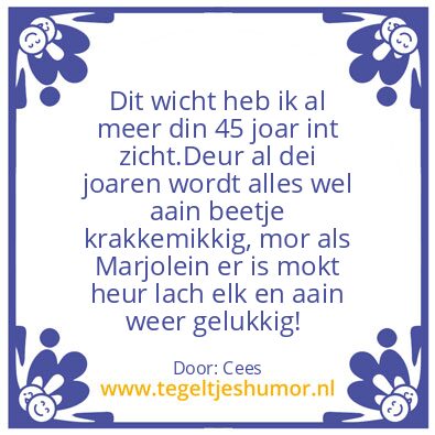 Tegeltje: 60 Joar