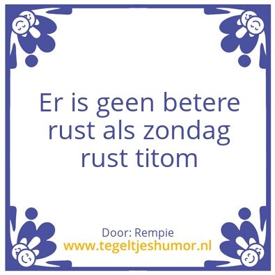 Tegeltje: De luilak