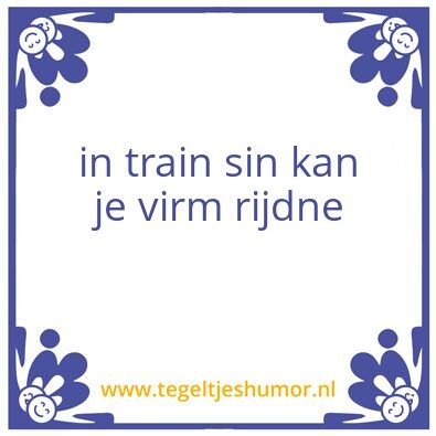Tegeltje: ha