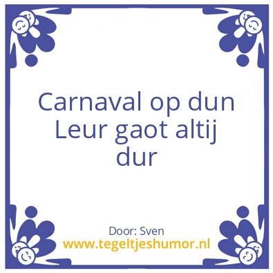 Tegeltje: Leuk