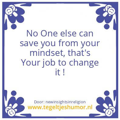 Tegeltje: mindset