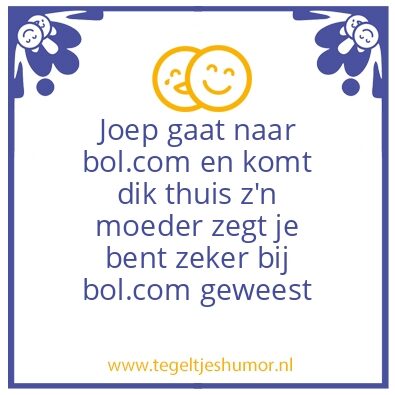 Tegeltje: Bol.com