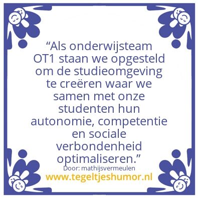 Tegeltje: missie