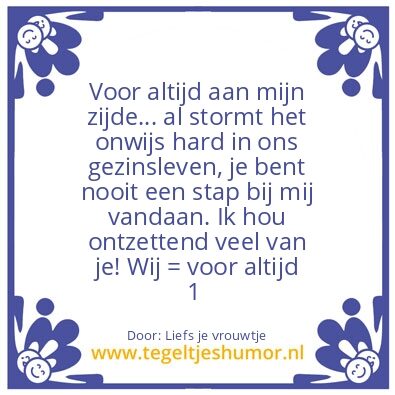 Tegeltje: Lieve Kenneth,
