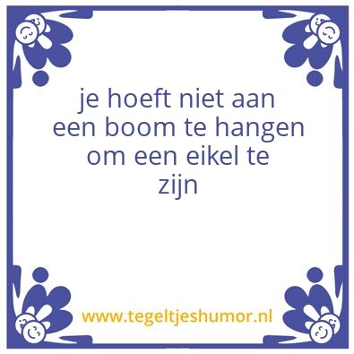 Tegeltje: de eikel tegel
