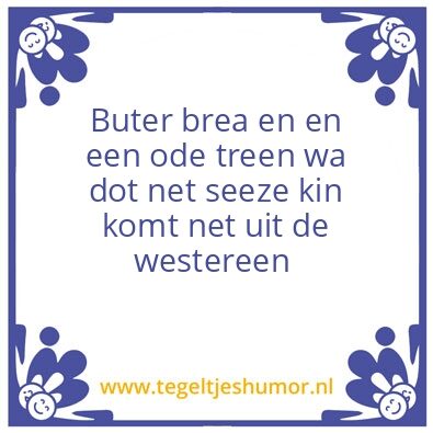Tegeltje: De Westereen