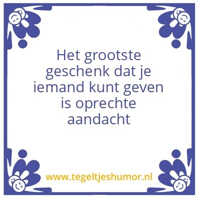 Tegeltje: Geschenk