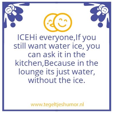 Tegeltje: ICE