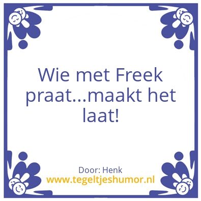 Tegeltje: Geintje