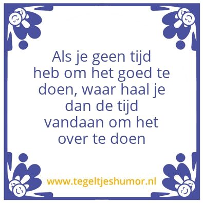 Tegeltje: Tijd
