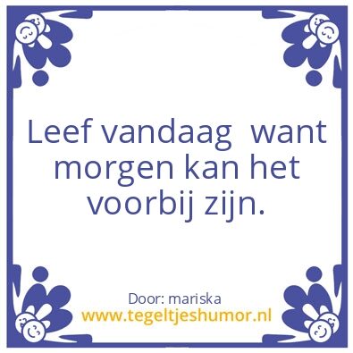 Tegeltje: Mariska.s wijsheid