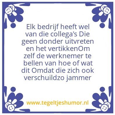 Tegeltje: Kleutergedrag