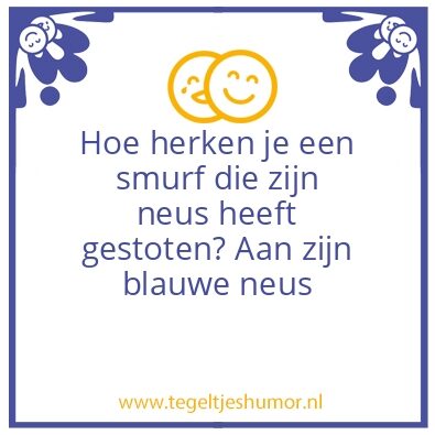 Tegeltje: Smurf