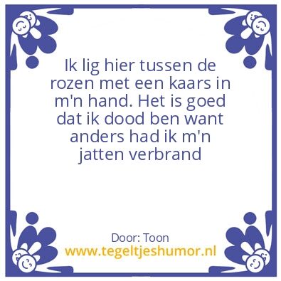 Tegeltje: Dood