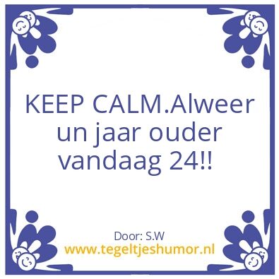 Tegeltje: …..