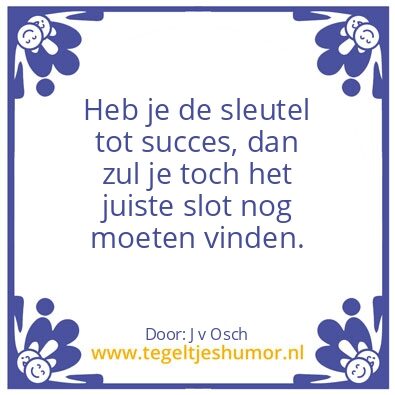 Tegeltje: Sleutel