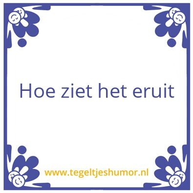 Tegeltje: 1