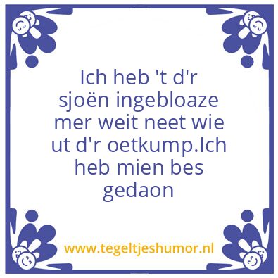 Tegeltje: Frank A
