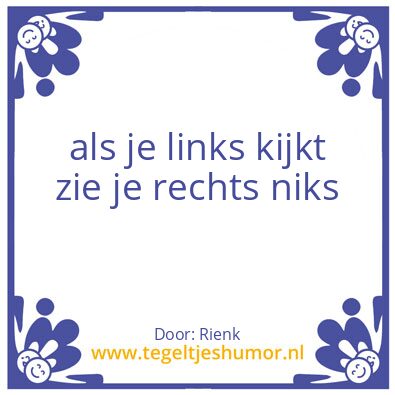 Tegeltje: L en R