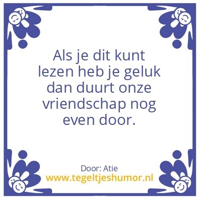 Tegeltje: humor
