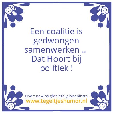Tegeltje: politiek