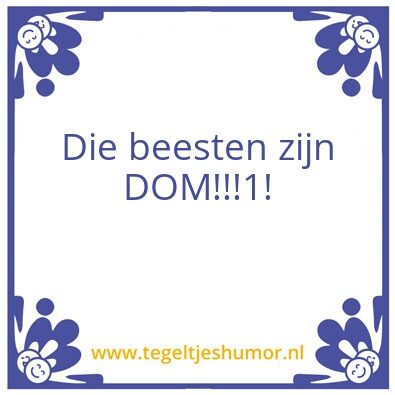 Tegeltje: Gnoes