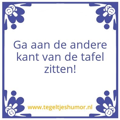 Tegeltje: thuiswerktip werk in blokken
