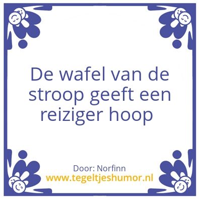 Tegeltje: Stroopwafel
