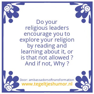 Tegeltje: teachings of your religion