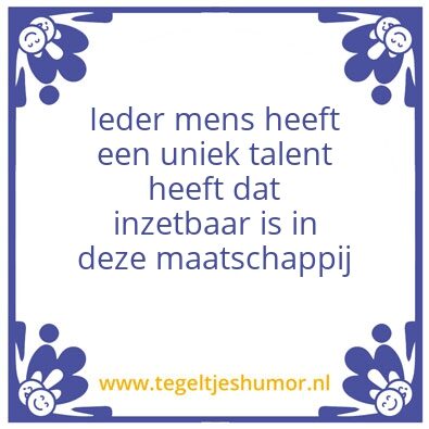 Tegeltje: Persoonlijk