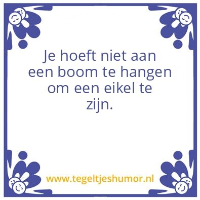 Tegeltje: Eikel