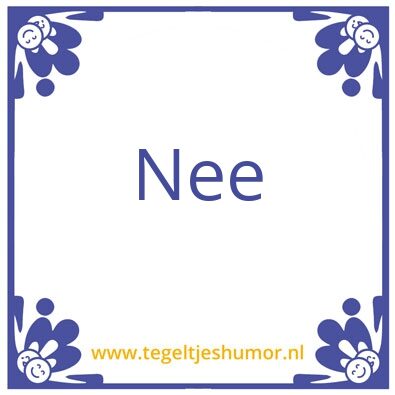 Tegeltje: .