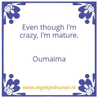 Tegeltje: Oumaima