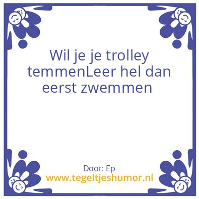 Tegeltje: Test