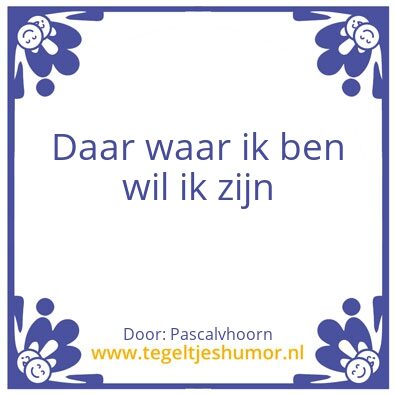 Tegeltje: Locatie